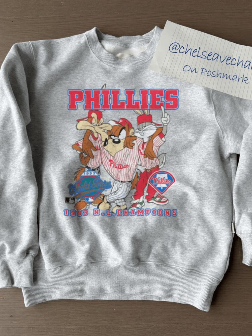 Vintage 1993 Philadelphia Phillies Looney Tunes Sweatshirt, Retro MLB Shirt Tee